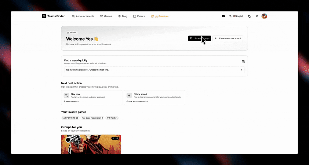 Teams Finder product walkthrough